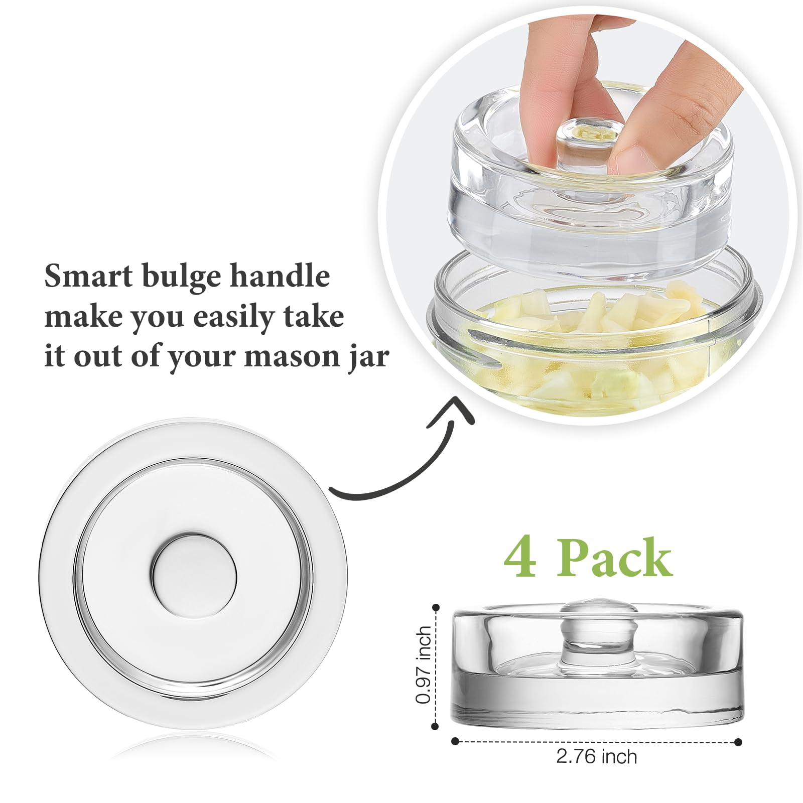 Mfacoy wide-mouth jar fit weights for 2.76-inch jars