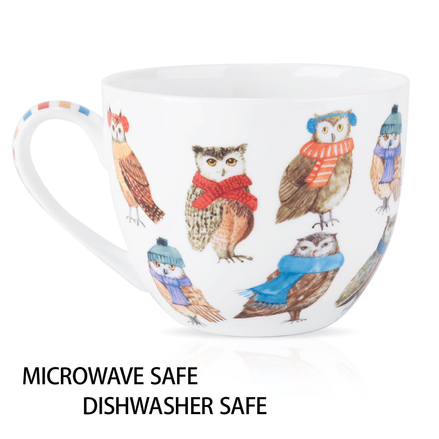 MFoffice 20 oz bone china mug ideal for coffee tea or cocoa