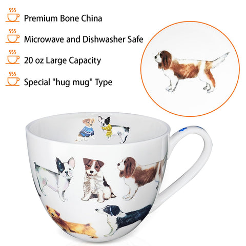MFoffice 20 oz large mug suitable for coffee, tea, or hot chocolate