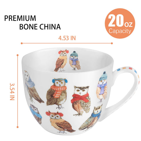 MFoffice Owl design with scarves and hats adds seasonal charm to beverage breaks