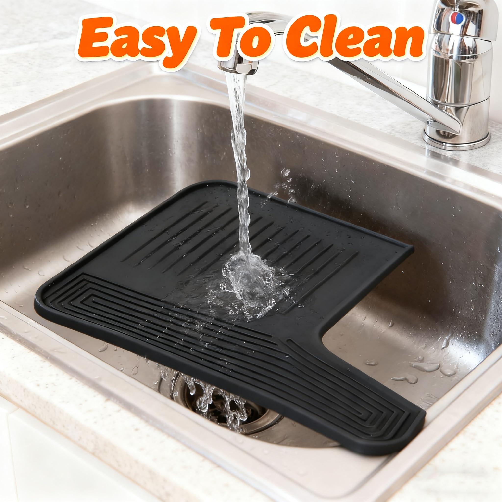 MFRHYLOEE Ninja Luxe top mat cleans quickly and repels coffee grounds.