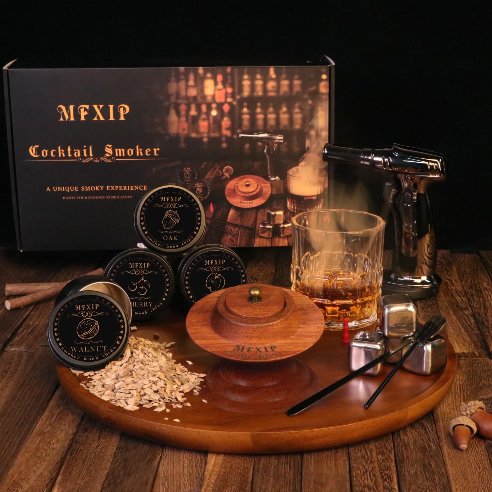 MFXIP Apple wood chips add bright, fruity smoke to drinks.