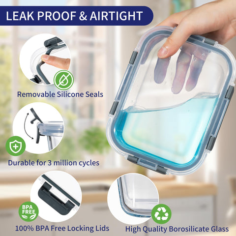 MFY airtight lids with silicone seals prevent leaks during transport.