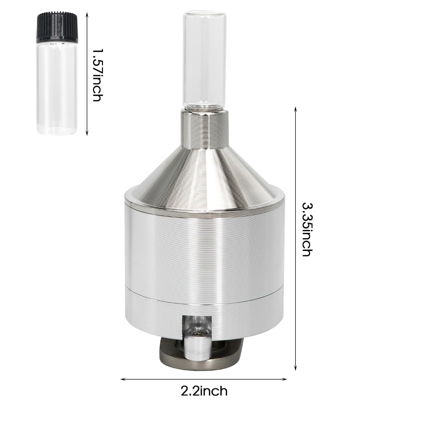 MGOJIJINN glass storage bottle clear 1 with moisture-proof seal keeps spices fresh