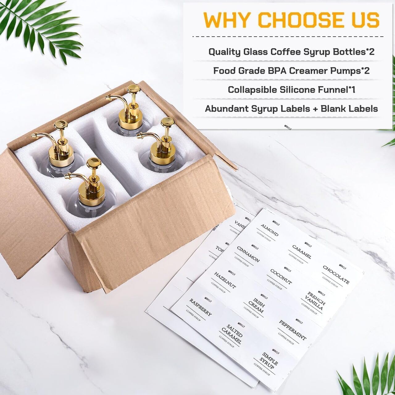MHDCLY coffee bar accessories set improves organization and workflow