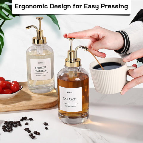 MHDCLY glass pump dispenser shows durability and easy cleaning