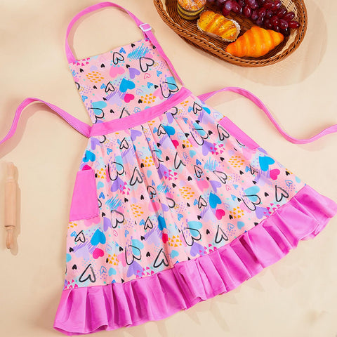 MHJY apron with two side pockets keeps tools handy during crafts and baking.