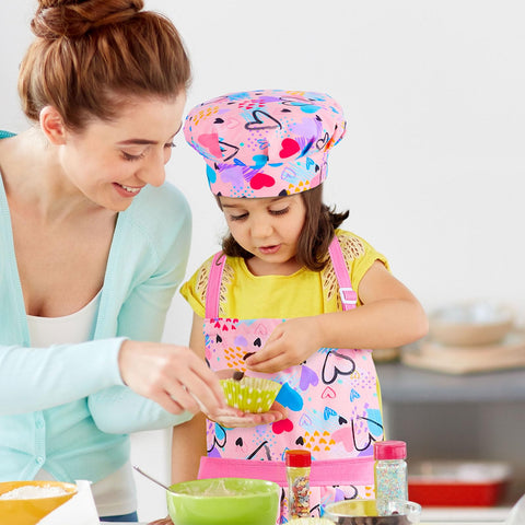 MHJY gift-ready kids apron set is a thoughtful present for birthdays.