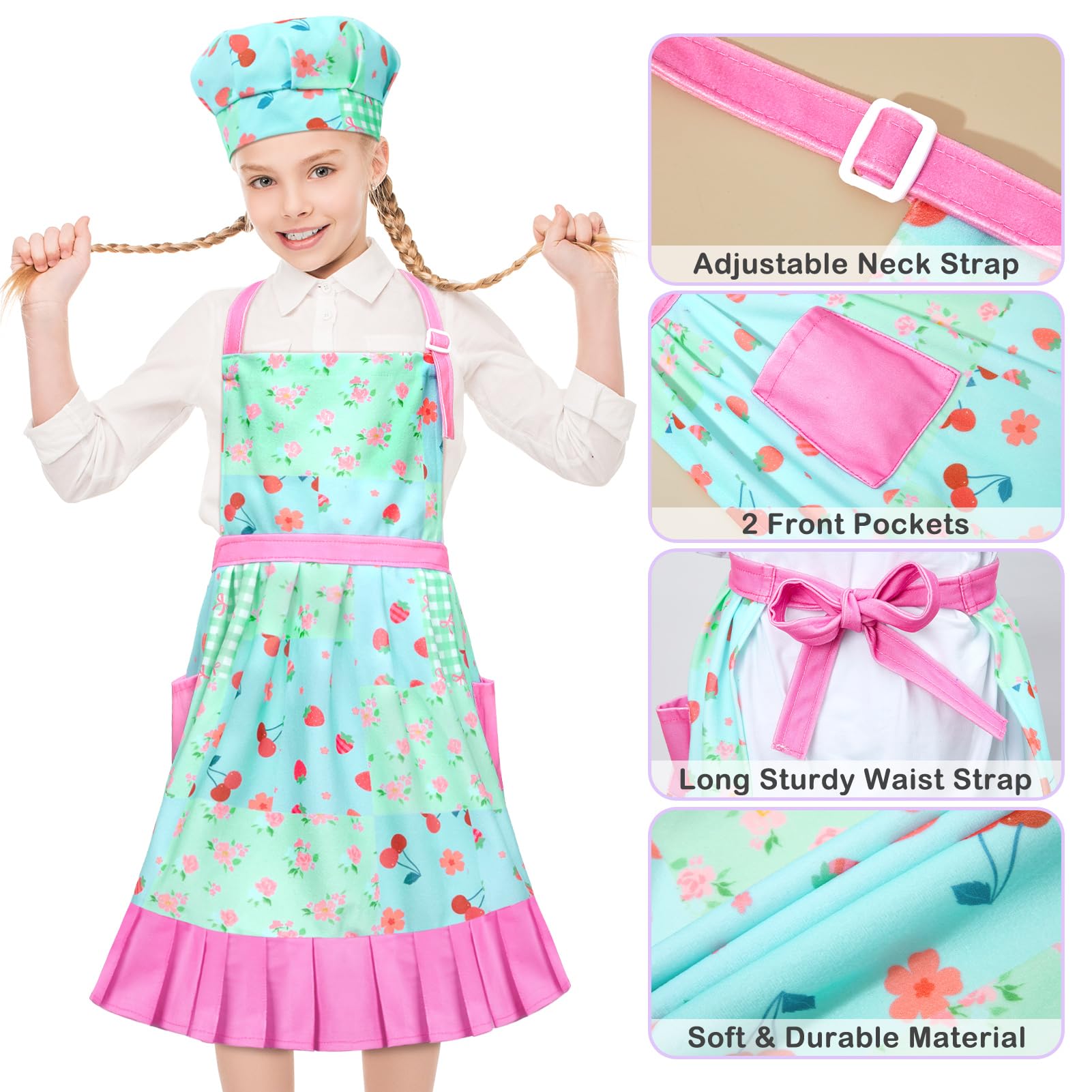 MHJY adjustable chef hat for a comfortable fit