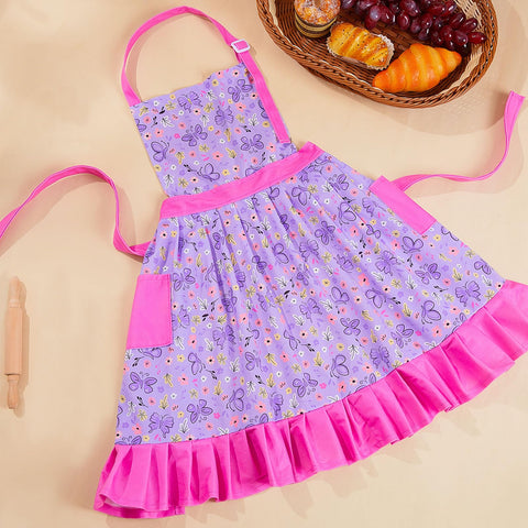 MHJY pleated skirt apron design adds vintage charm.