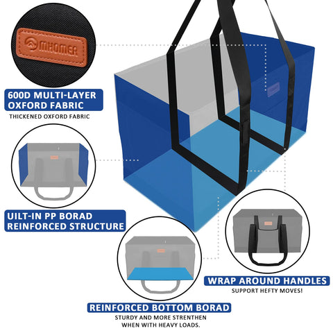 MHOMER carrying handles with reinforced stitching for comfortable lifting