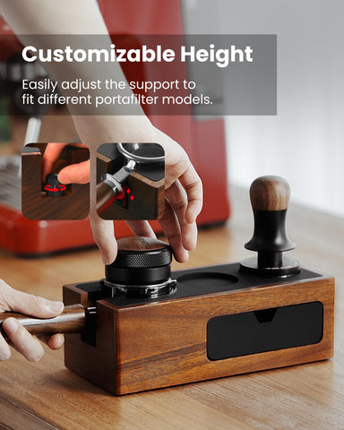 MHW-3BOMBER 51-58mm portafilter holder adapts to most sizes.