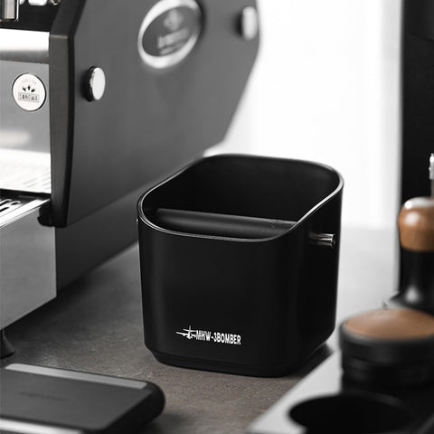 MHW-3BOMBER black finish complements home coffee setups.