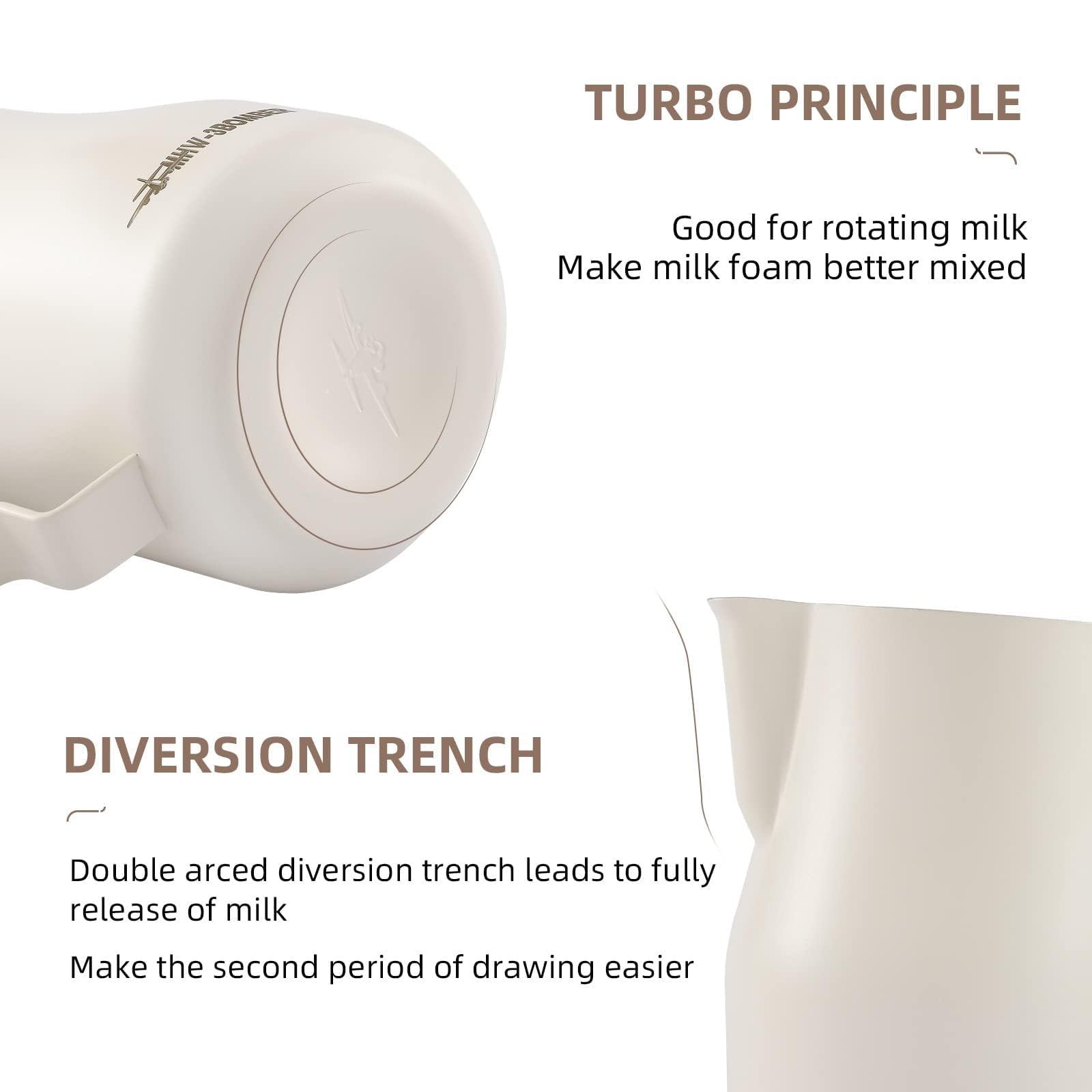MHW-3BOMBER eagle mouth spout enables precise, art-friendly pours
