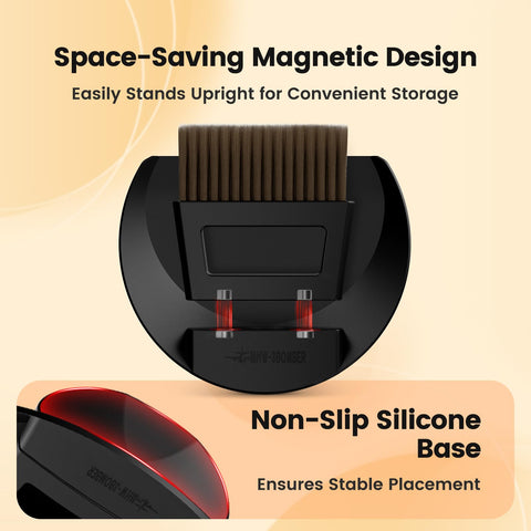 MHW-3BOMBER ergonomic mini broom grip reduces wrist effort during cleaning.