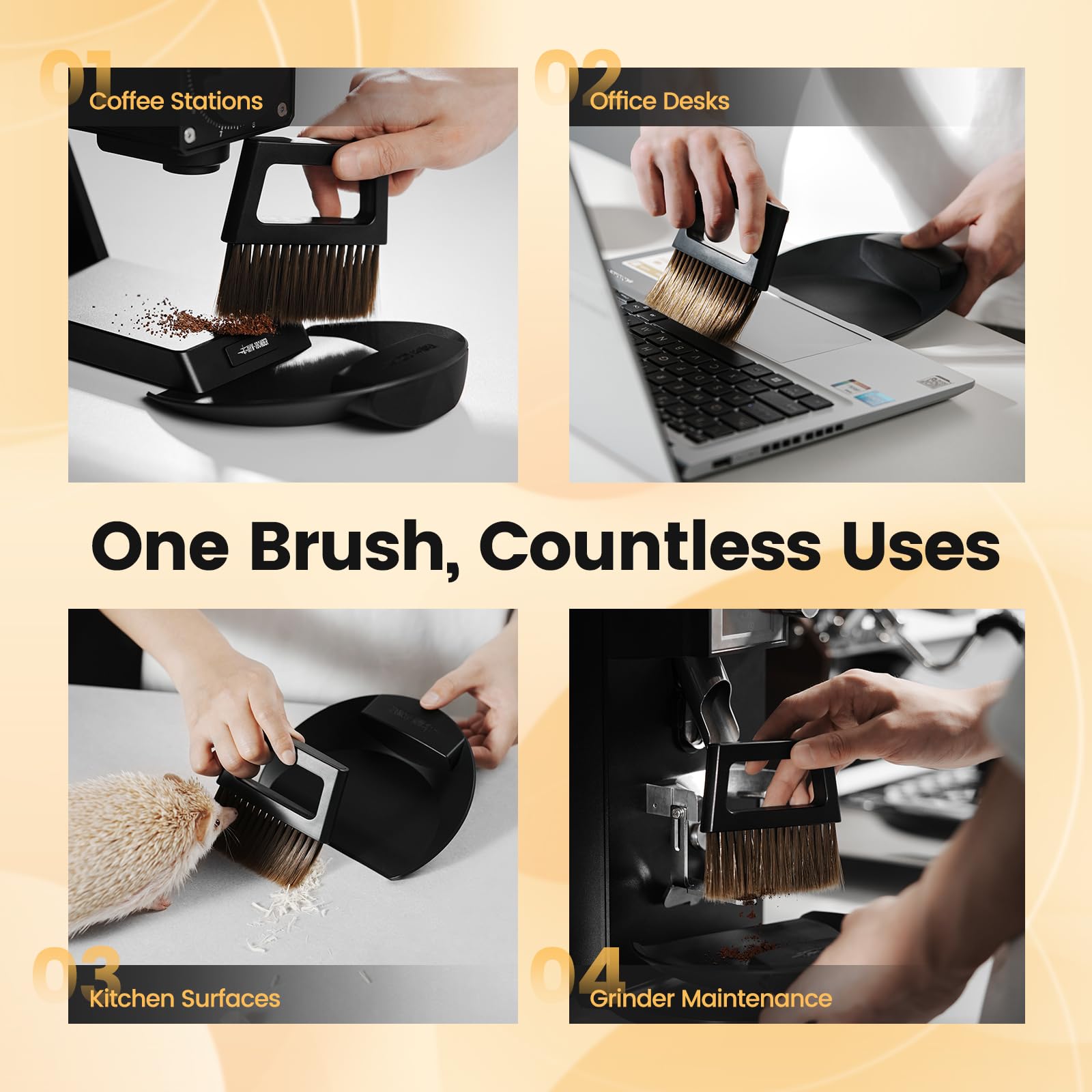 MHW-3BOMBER compact cleaning set fits small workspaces like coffee bars.