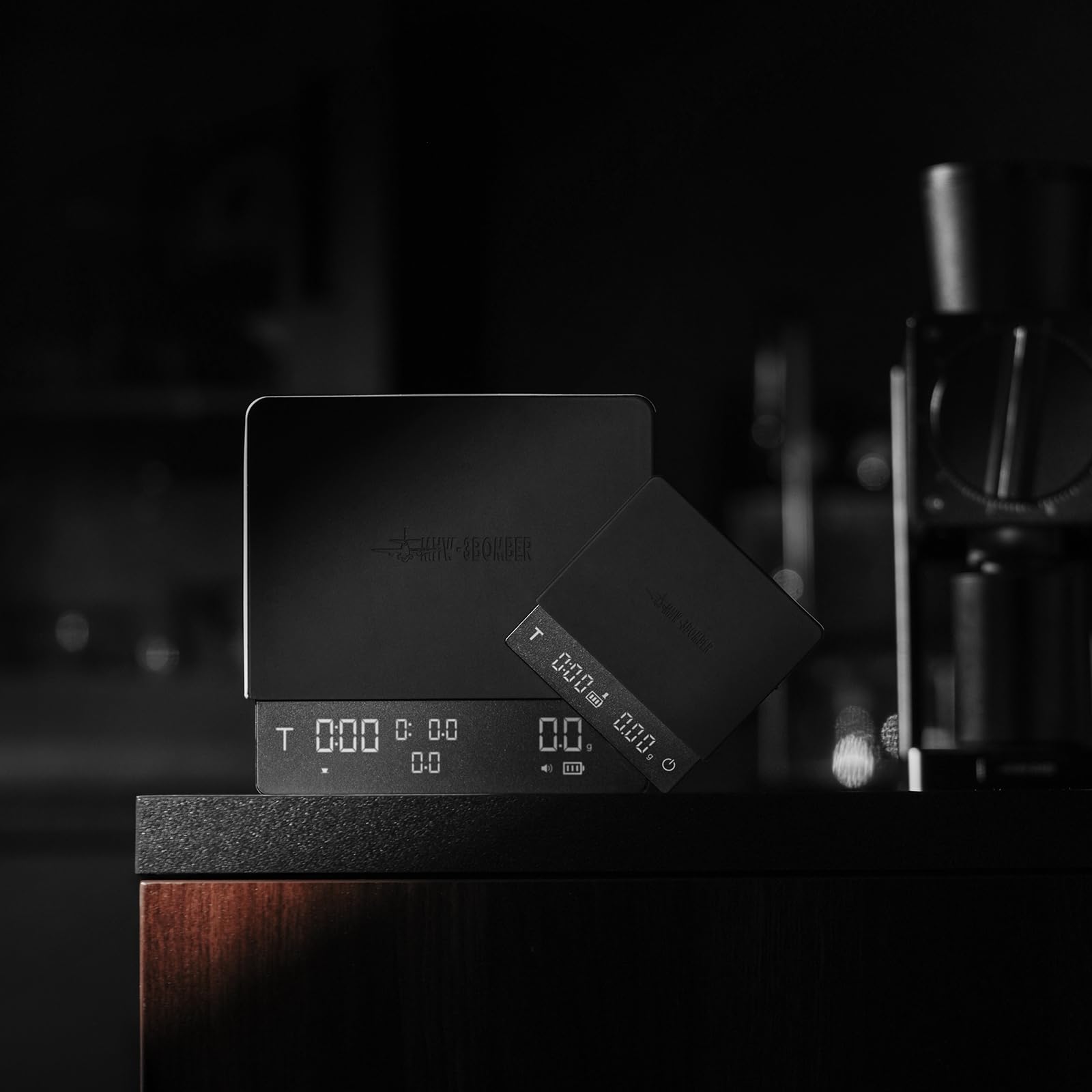 MHW-3BOMBER scale mute function enabling quiet morning brewing