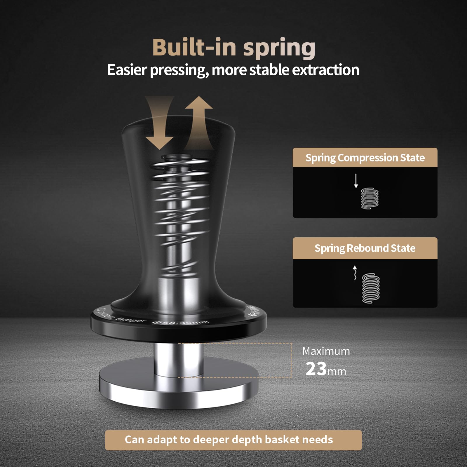 MHW-3BOMBER tamper automatic reset keeps tamping consistent with fatigue reduction.