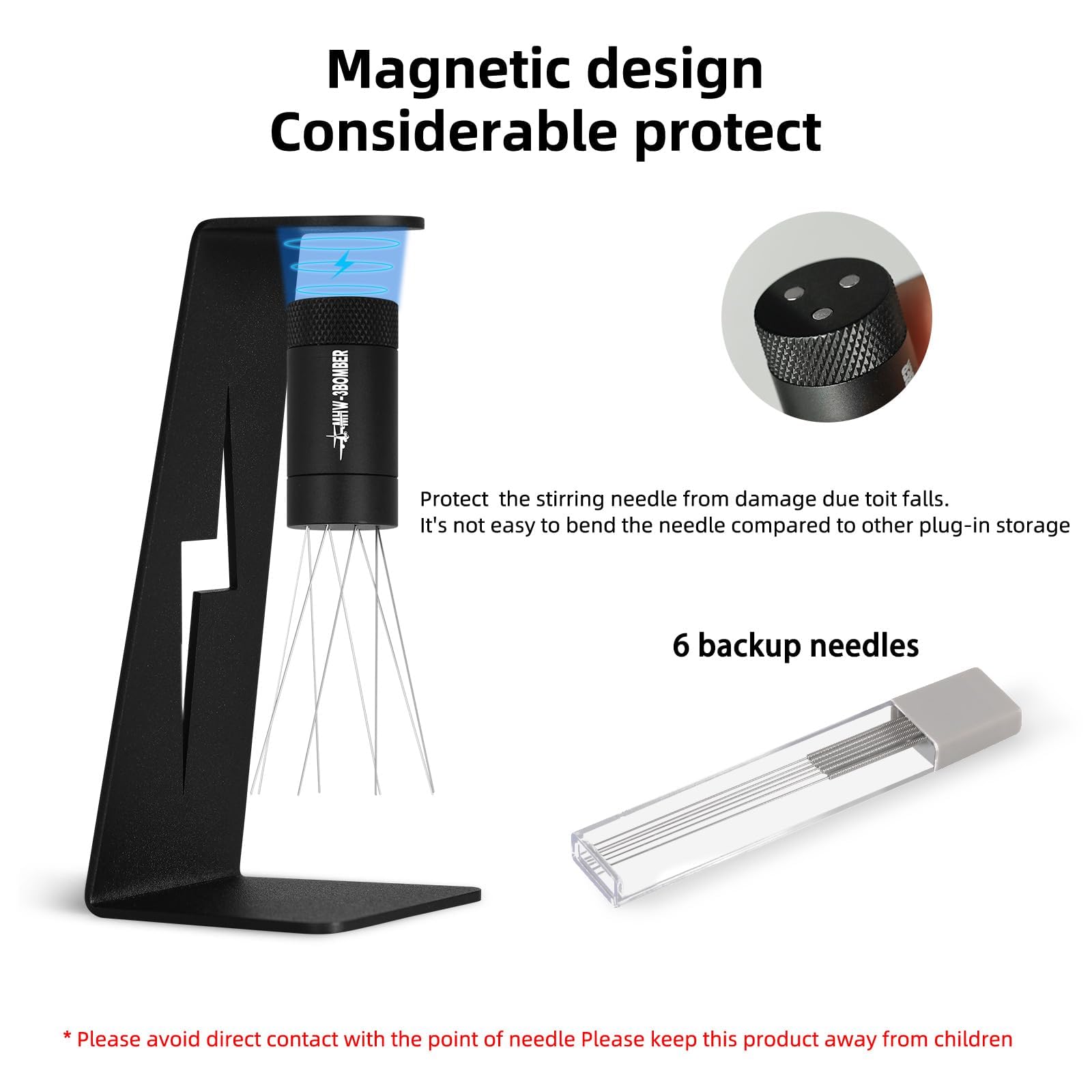 Adjustable range to customize needle spread for different setups.