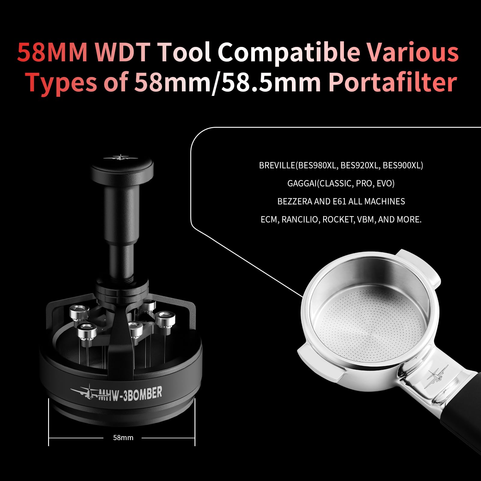 MHW-3BOMBER WDT Tool SUS304 stainless steel resists corrosion