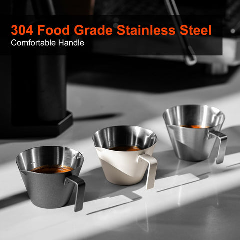 MHW-3BOMBER wide mouth design ideal for easy espresso drip and measuring.