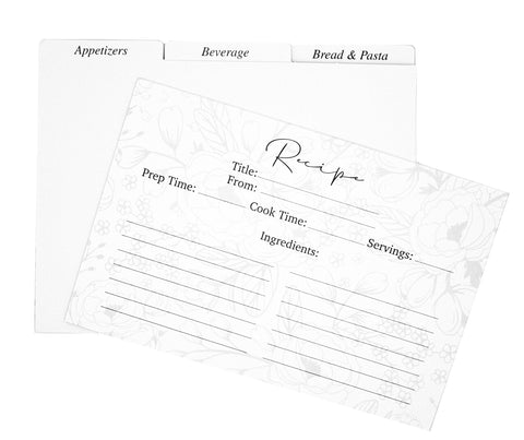 Mia + Esme 4x6 recipe cards provide ample writing space.