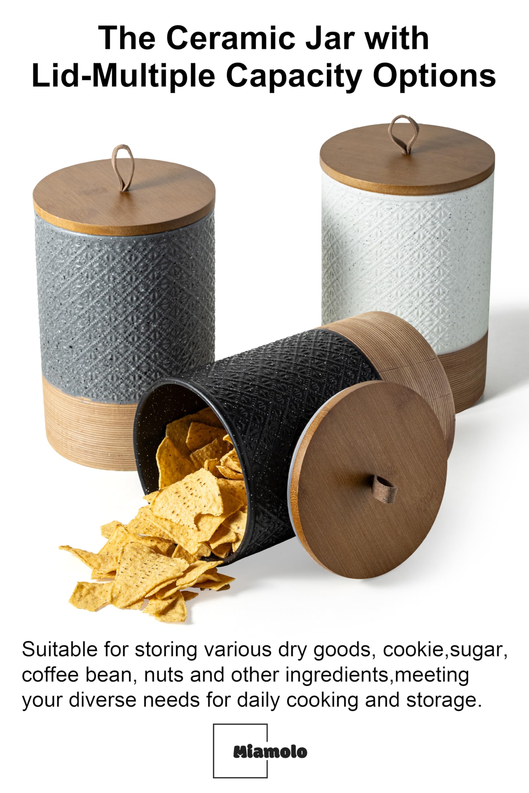 Miamolo bar-grade storage solution for countertop organization and display.