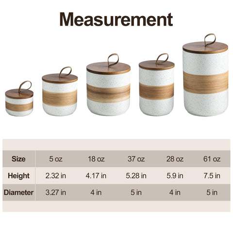 Miamolo ceramic spice jar with wooden lid offers air-sealed freshness