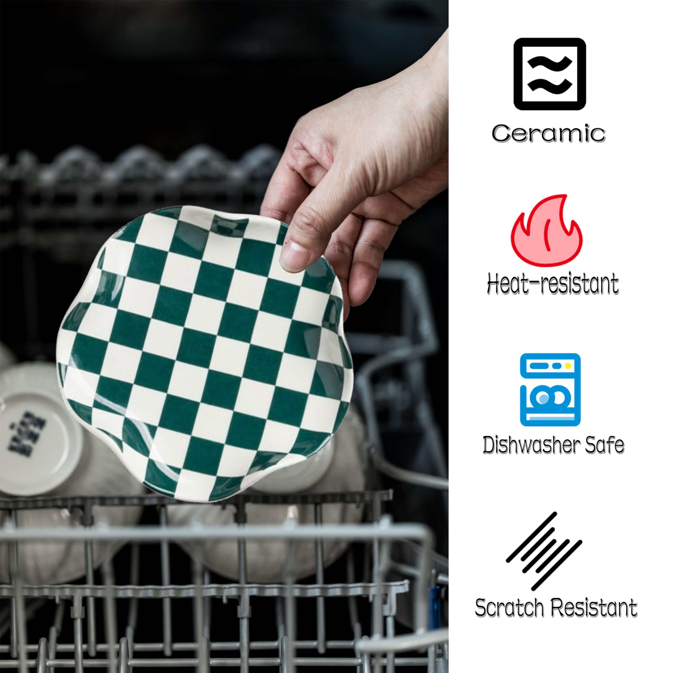 Miamolo ceramic spoon rest shows a smooth, durable material.