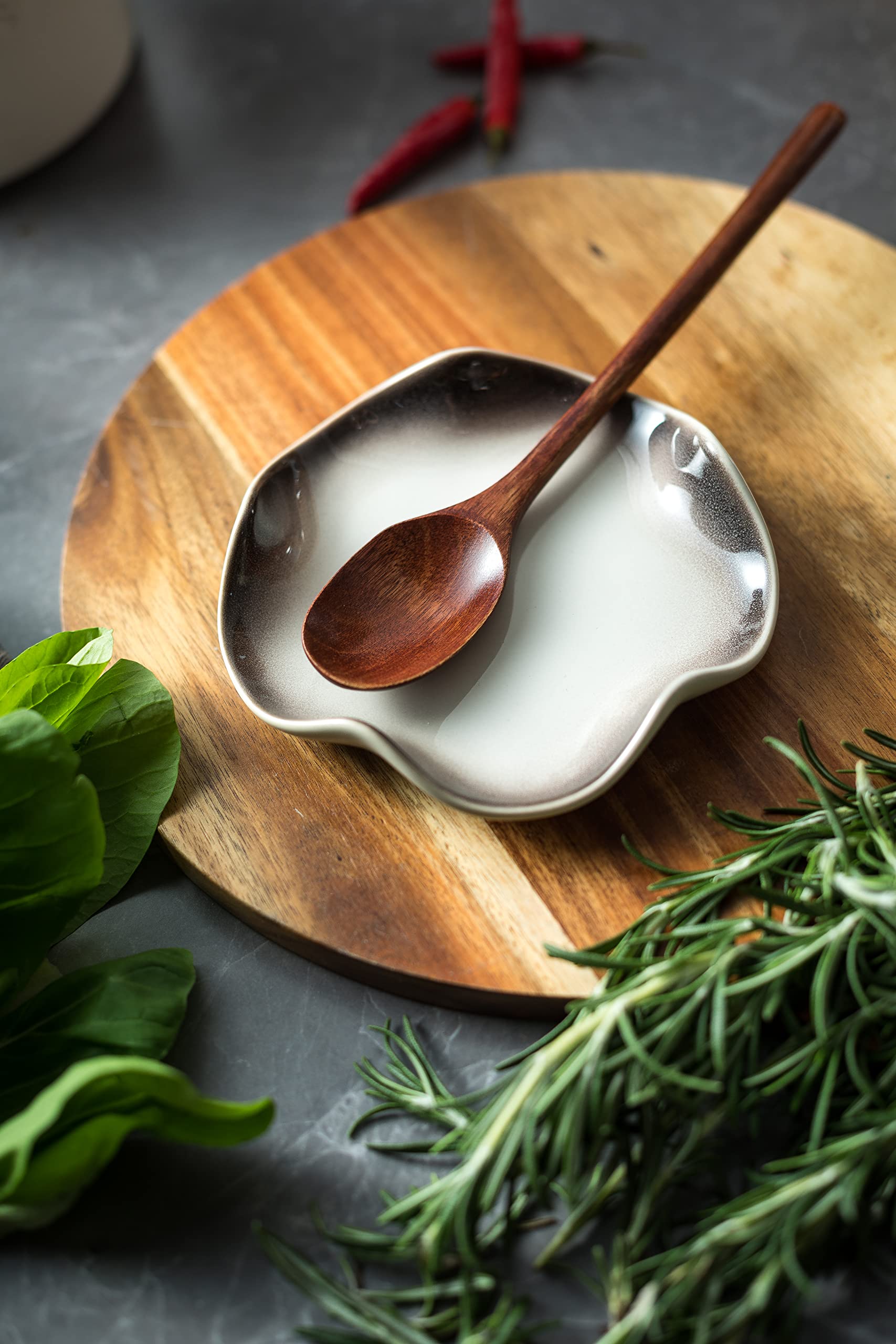 Miamolo spoon rest for coffee bar on the stove top