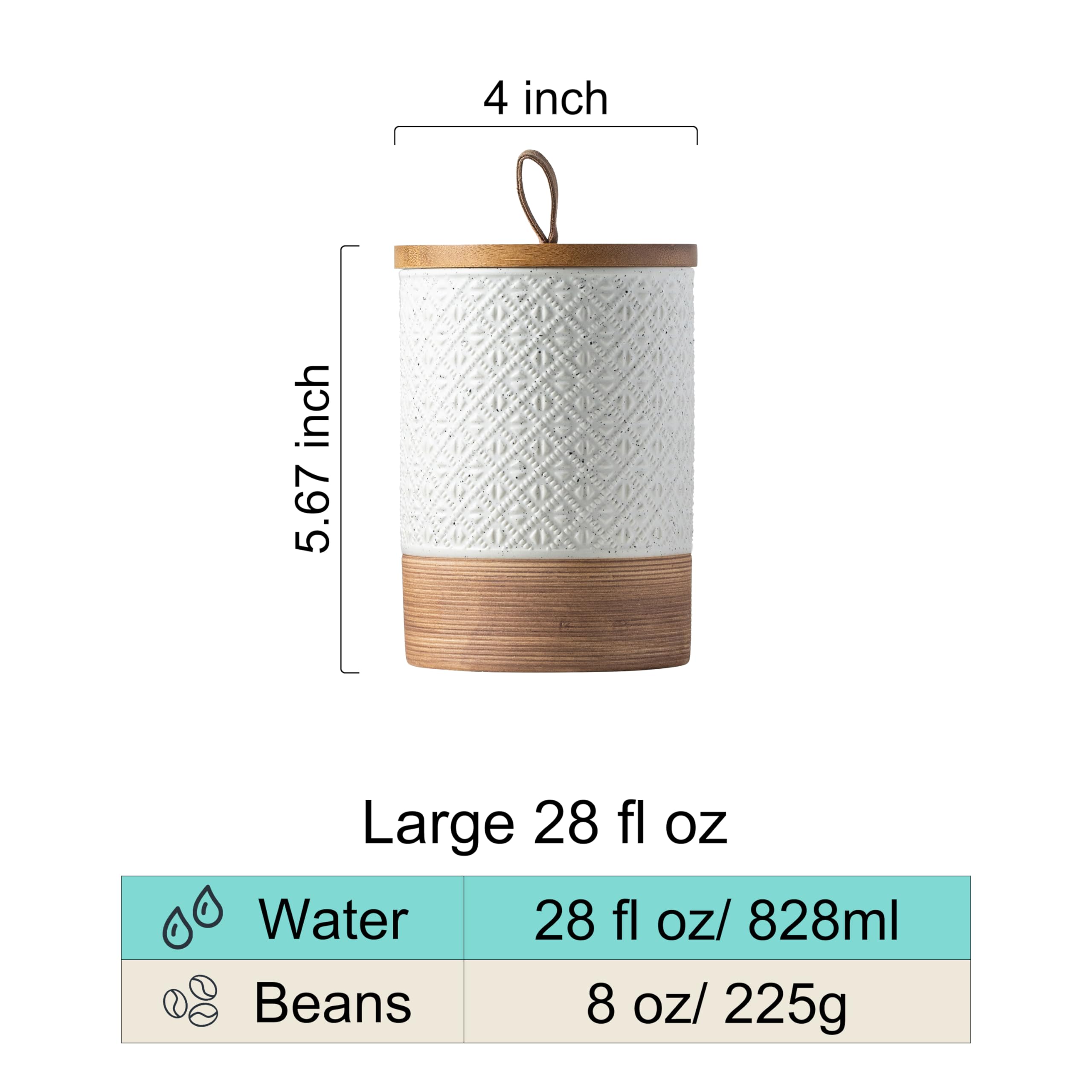 Miamolo coffee canister on counter demonstrates compact everyday use