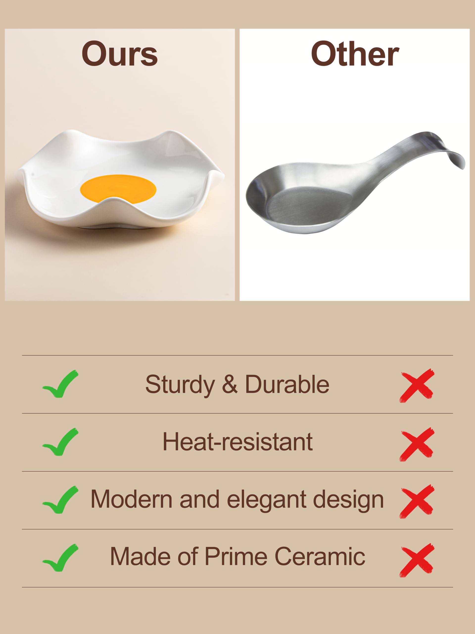 Miamolo compact spoon rest storage fits in drawers