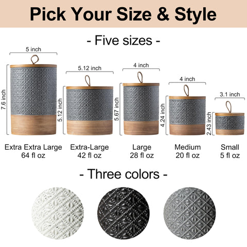Miamolo dishwasher-safe ceramic jar for easy cleanup after cooking.