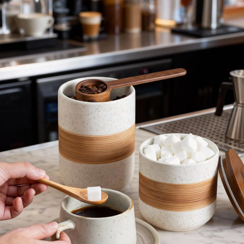 Miamolo dishwasher-safe ceramic storage jar for quick cleanup