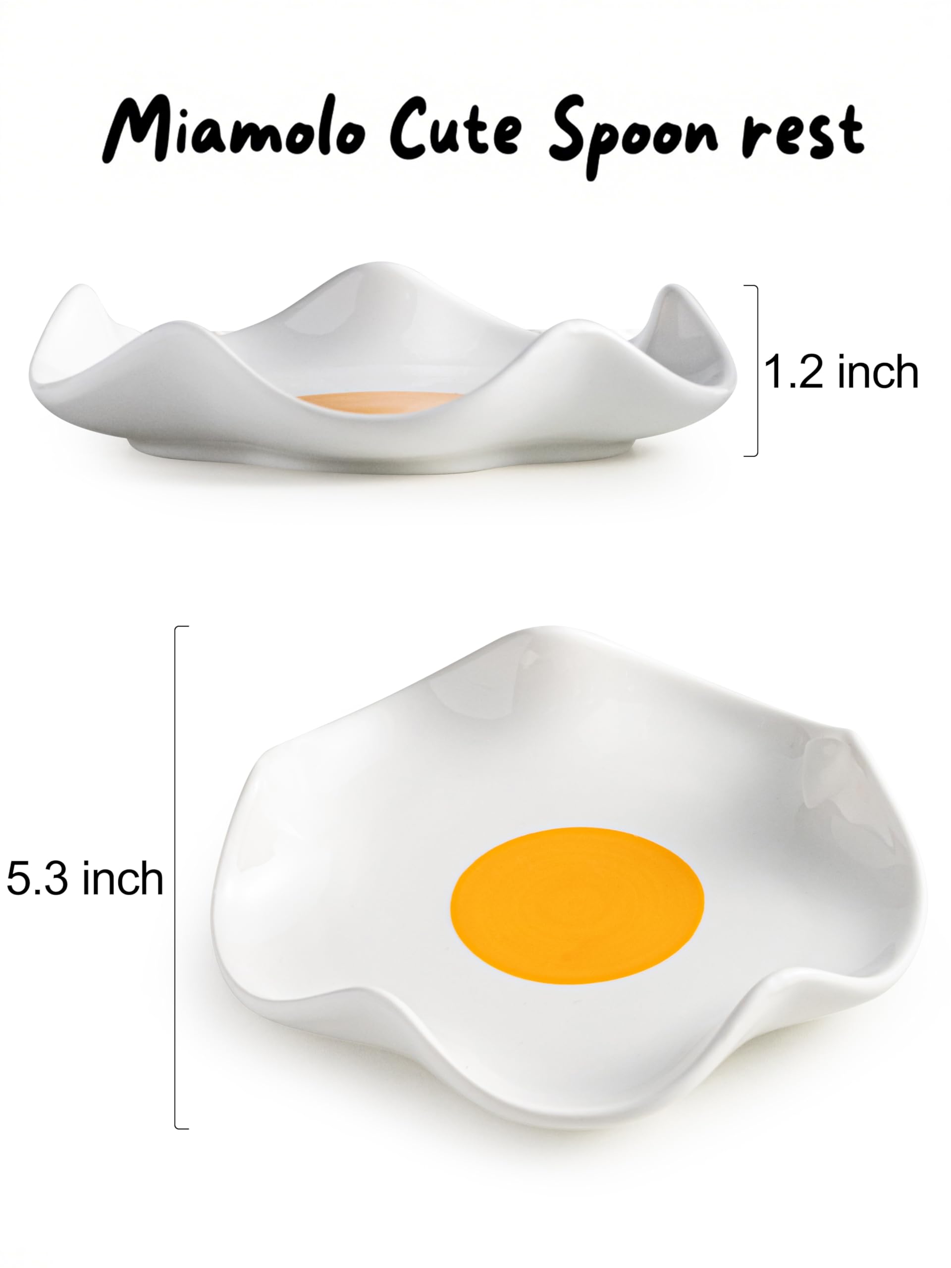 Miamolo dishwasher-safe spoon rest cleans easily after cooking