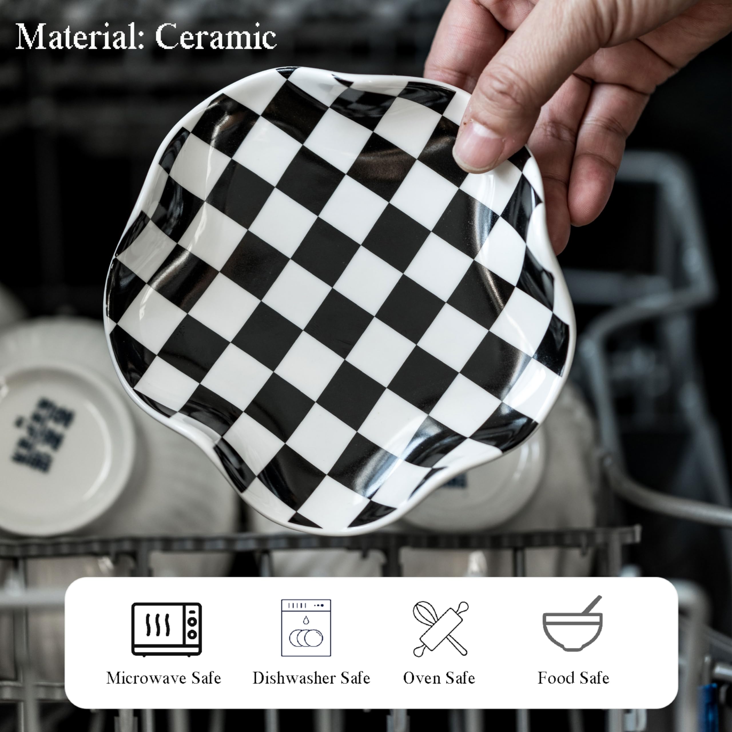 Miamolo spoon rest ceramic glaze adds a smooth, dishwasher-safe surface for everyday use.