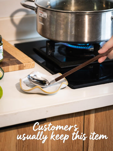 Miamolo spoon rest for coffee station keeps spoons tidy and ready