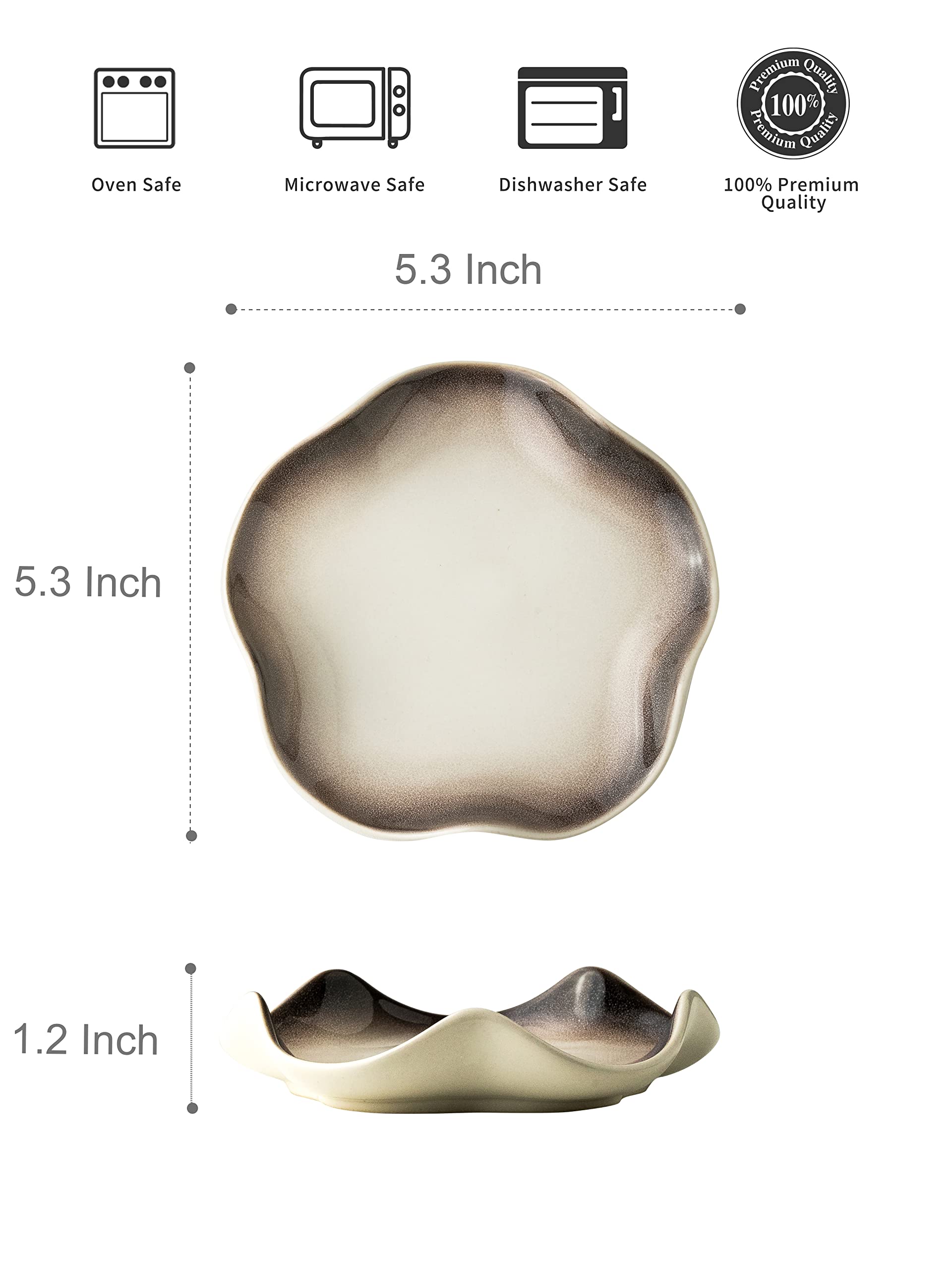 Miamolo spoon rest with flower edge prevents spills during coffee rituals