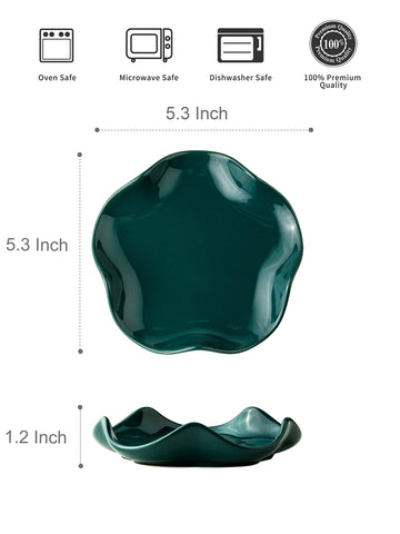 Miamolo green glazed spoon rest suited for larger spatulas and easy utensil access.