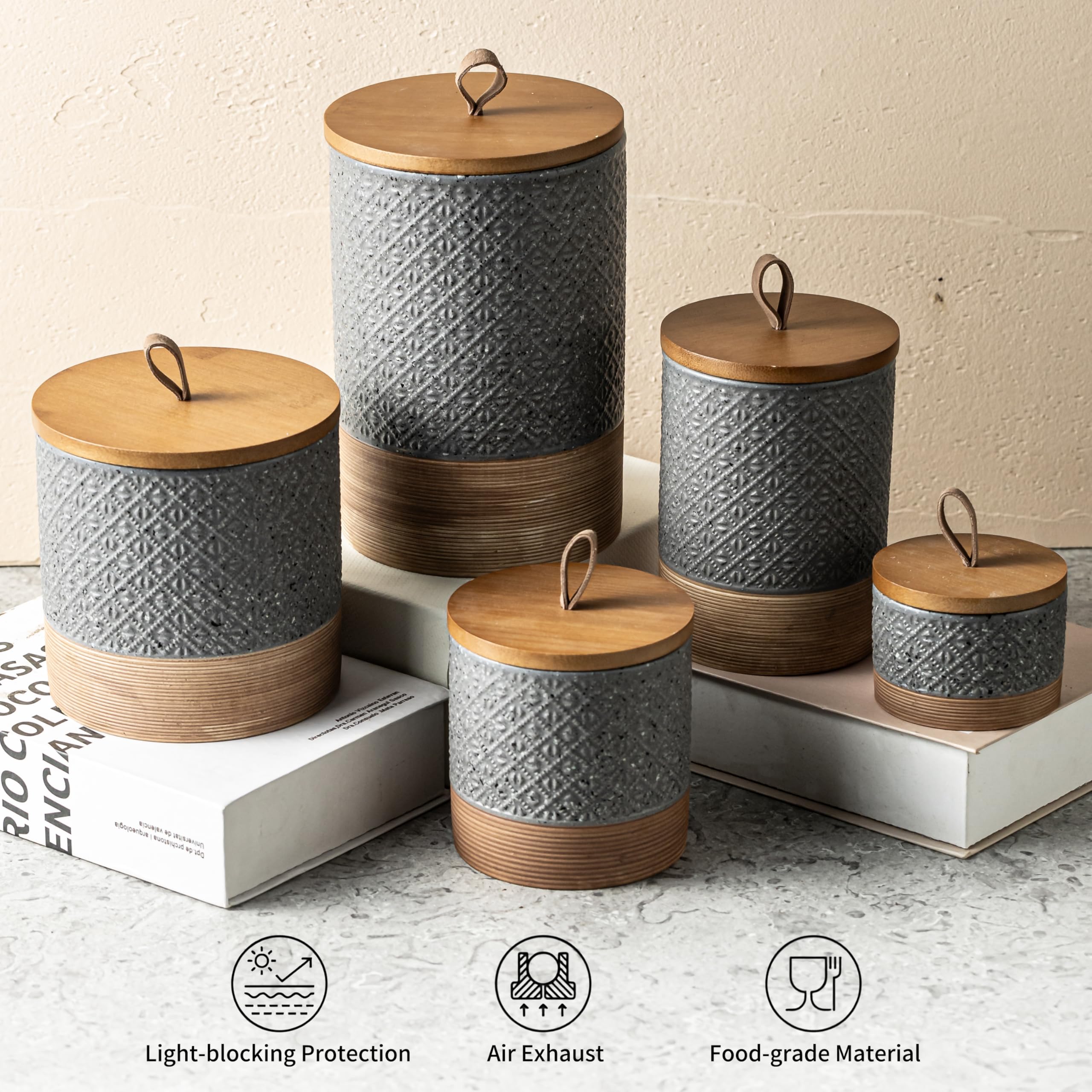 Miamolo stackable jar saves counter space