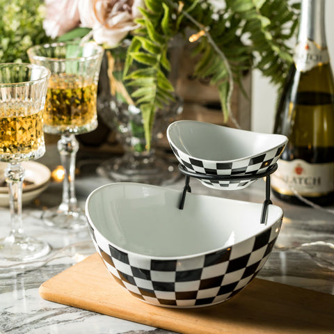 Miamolo stackable dishware keeps kitchen organized after events.