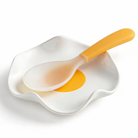 Miamolo Sunny-Side-Up spoon rest on stove top keeps counters clean