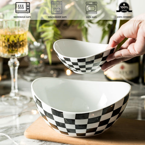 Miamolo two-tier serving set saves space on crowded party tables.