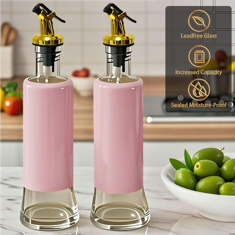 Miao'er set of 2 oil dispensers add stylish countertop decor and practical function.