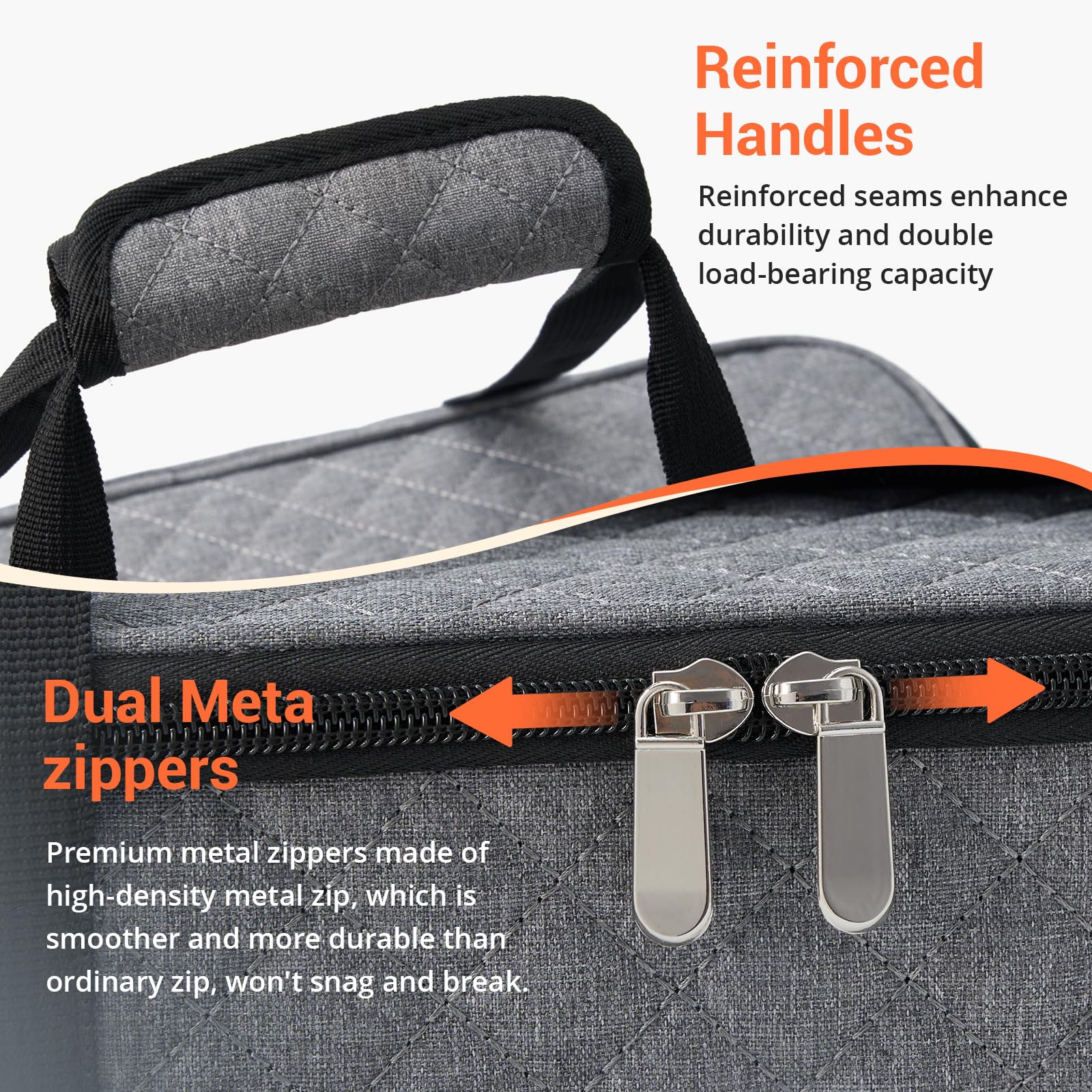 Interior insulation preserves temperature for hours in busy picnics.