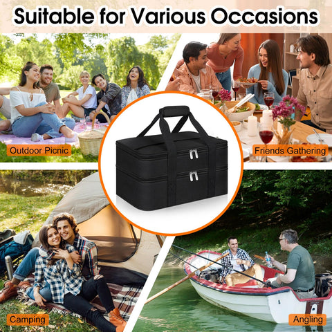 MIAOJIE large-capacity design suits potlucks, picnics, and barbecues.