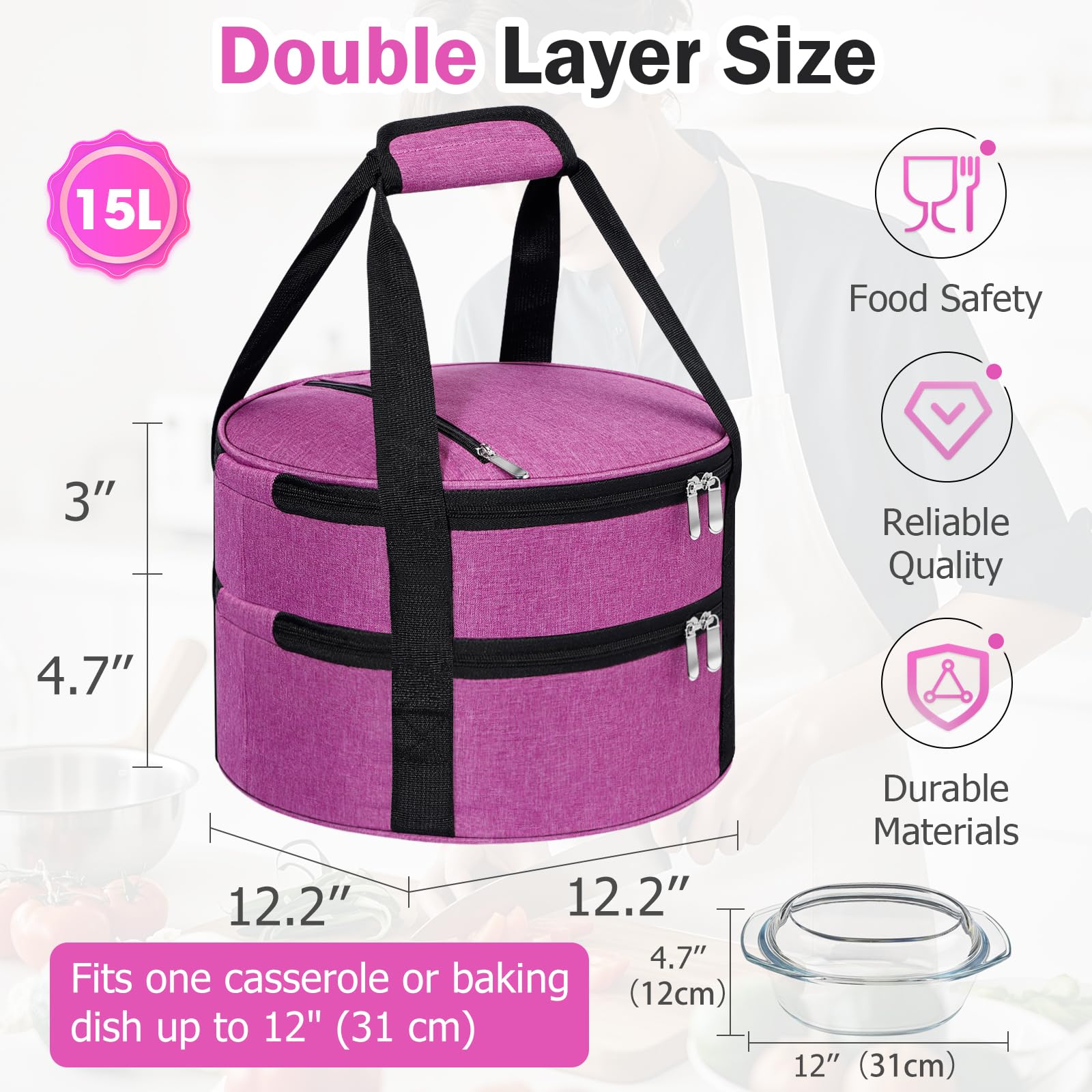 MIAOJIE carrier with lid leakproof design for spill-free transport.