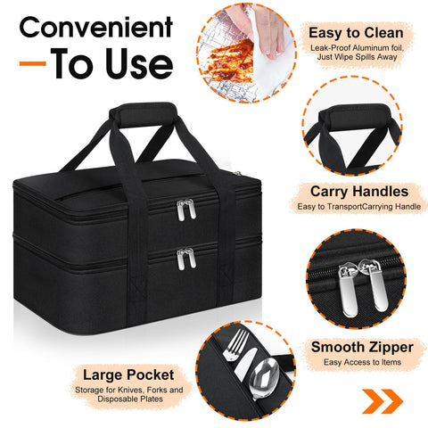 MIAOJIE carrier wide opening and zipper allow easy packing and access.