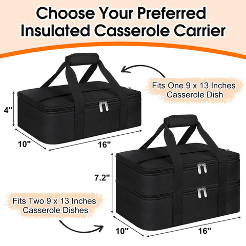 MIAOJIE insulated casserole carrier interior with foam and aluminum keeps meals at ideal temperatures.