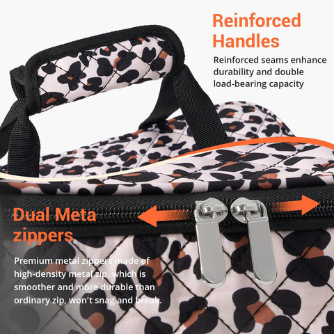 MIAOJIE lunch bag wide opening and dual handles for easy packing and carrying